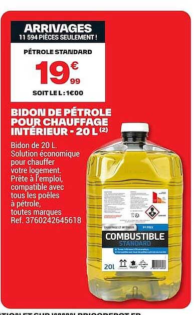 ARRIVAGES 11 594 PIÈCES SEULEMENT ! PÉTROLE STANDARD