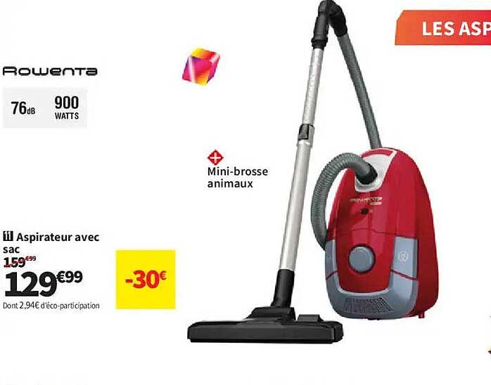 Aspirateur avec sac