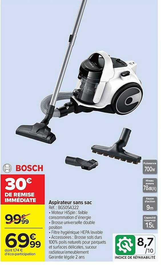 Aspirateur sans sac