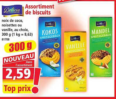 Assortiment de biscuits