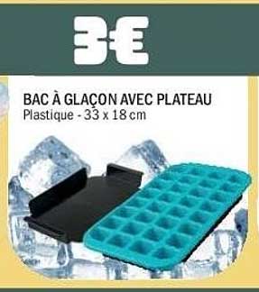 BAC À GLAÇON AVEC PLATEAU