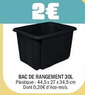 BAC DE RANGEMENT 30L