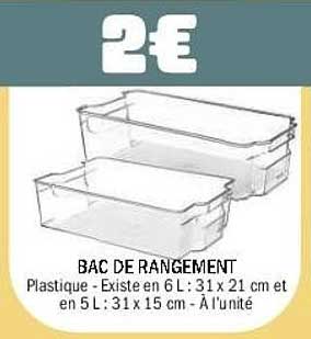 BAC DE RANGEMENT