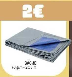BÂCHE 70 gsm - 2 x 3 m
