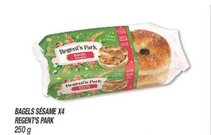 BAGELS SÉSAME X4 REGENT'S PARK 250 g