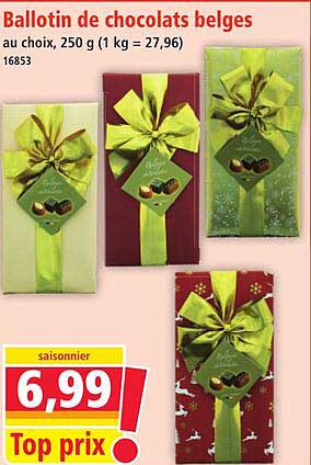 Ballotin de chocolats belges