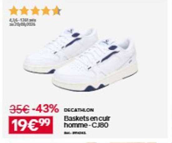 Baskets en cuir homme - CJ80