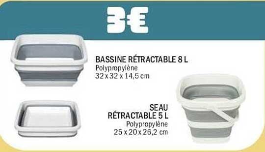 BASSINE RÉTRACTABLE 8 L