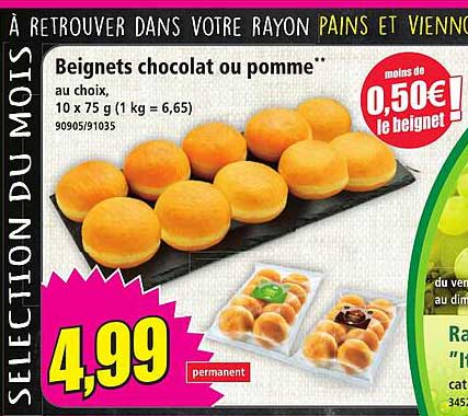 Beignets chocolat ou pomme**