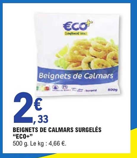 BEIGNETS DE CALMARS SURGELÉS "ECO+"