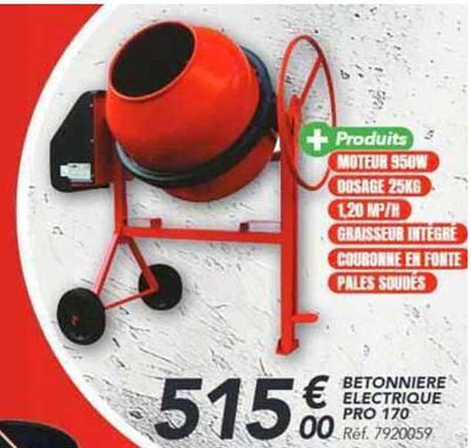 BETONNIERE ELECTRIQUE PRO 170