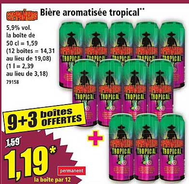 Bière aromatisée tropical**