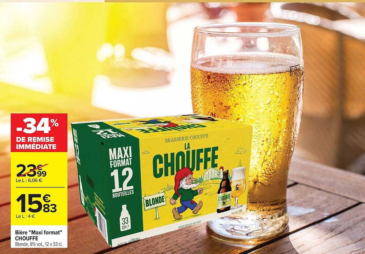 Bière "Maxi format" CHOUFFE
