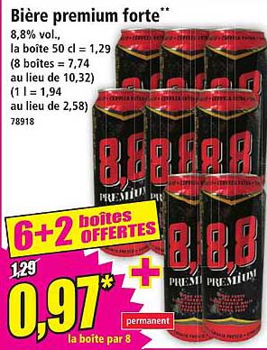 Bière premium forte**