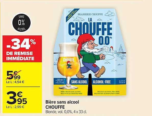 Bière sans alcool CHOUFFE
