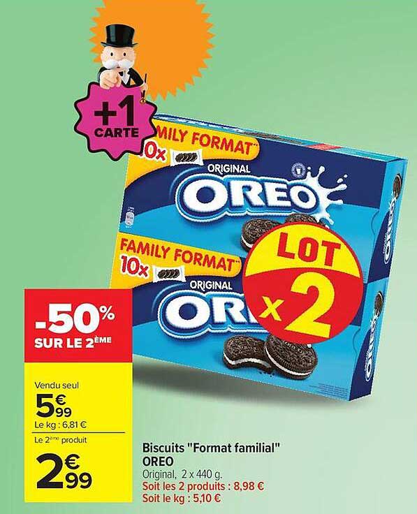 Biscuits "Format familial" OREO
