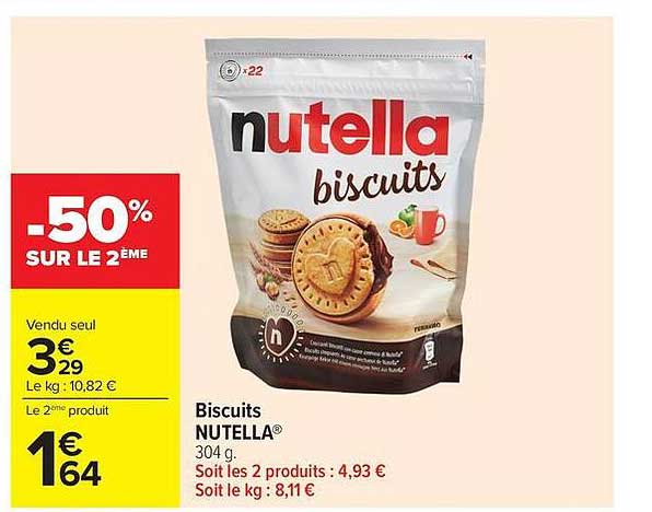 Biscuits NUTELLA® 304 g