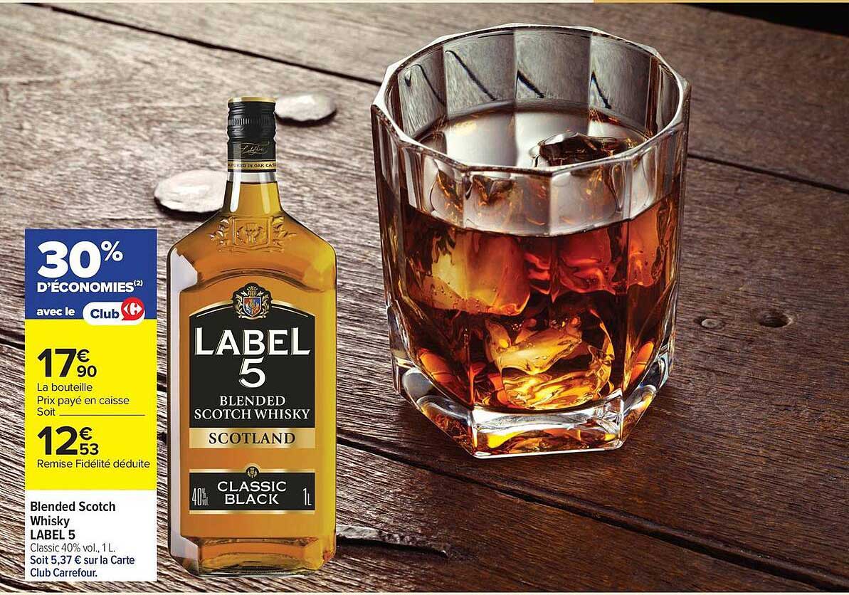 Blended Scotch Whisky LABEL 5 Classic 40% vol., 1L