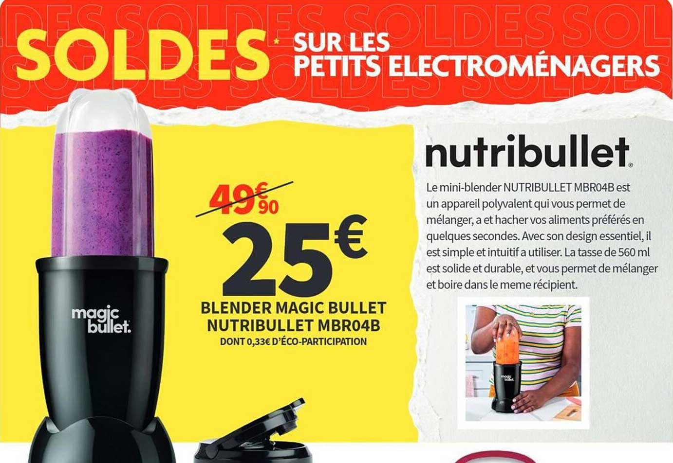 BLENDER MAGIC BULLET NUTRIBULLET MBR04B