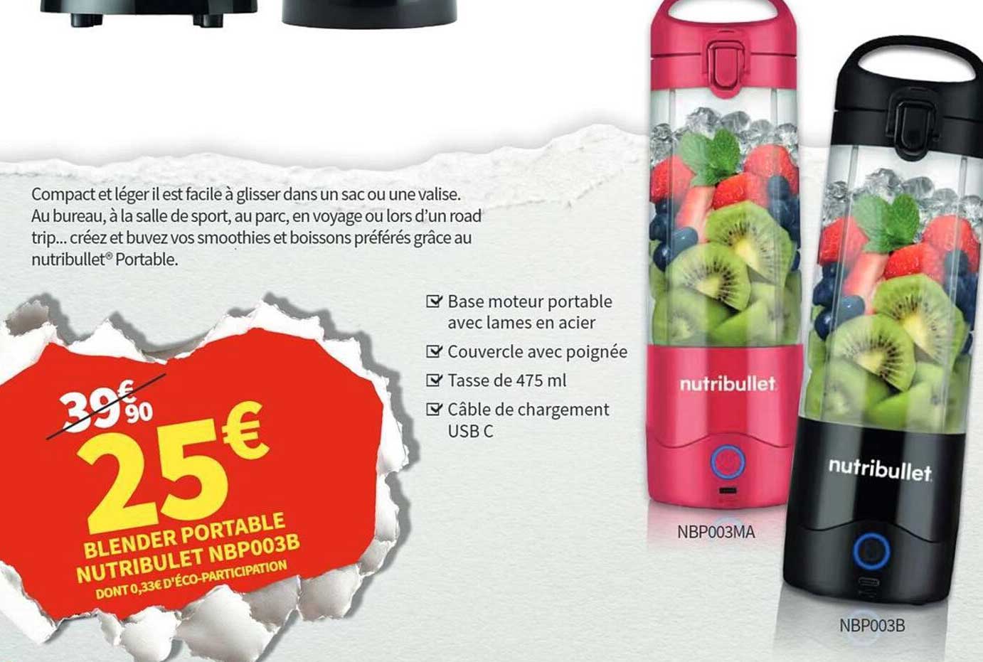 BLENDER PORTABLE NUTRIBULET NBP003B