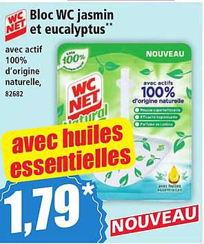 Bloc WC jasmin et eucalyptus**