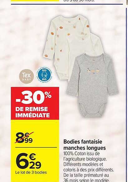 Bodies fantaisie manches longues