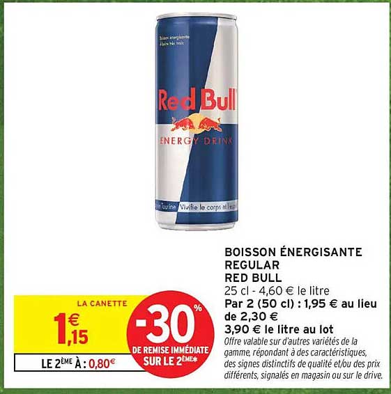 BOISSON ÉNERGISANTE REGULAR RED BULL