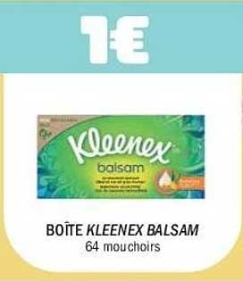 BOÎTE KLEENEX BALSAM 64 mouchoirs