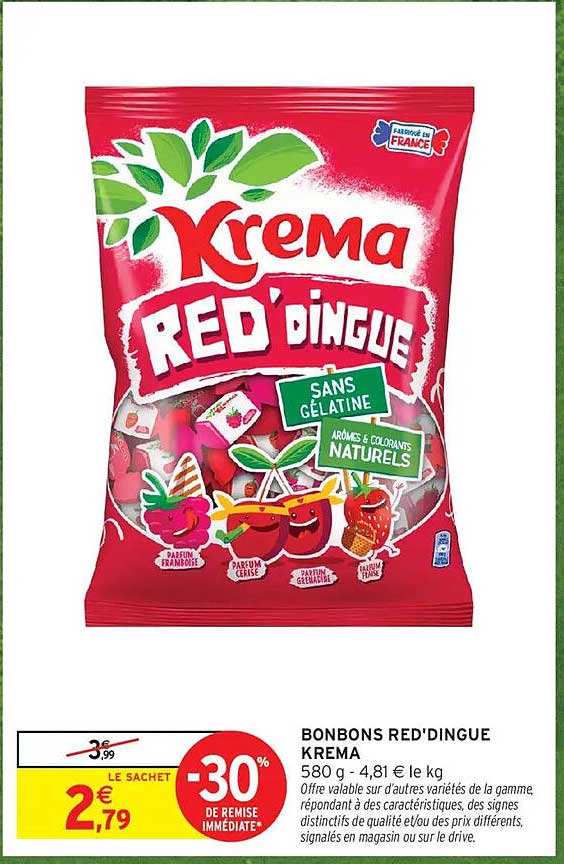 BONBONS RED'DINGUE KREMA