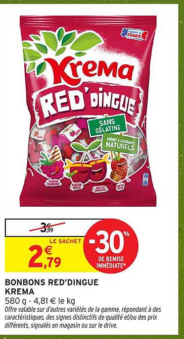 BONBONS RED'DINGUE KREMA