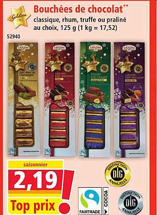 Bouchées de chocolat**