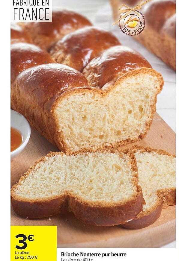 Brioche Nanterre pur beurre