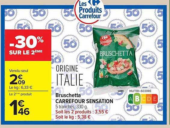 Bruschetta CARREFOUR SENSATION