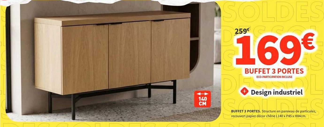 BUFFET 3 PORTES