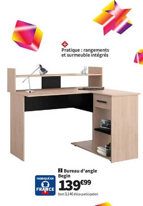 Bureau d'angle Begin