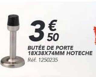 BUTÉE DE PORTE 18X38X74MM HOTECH