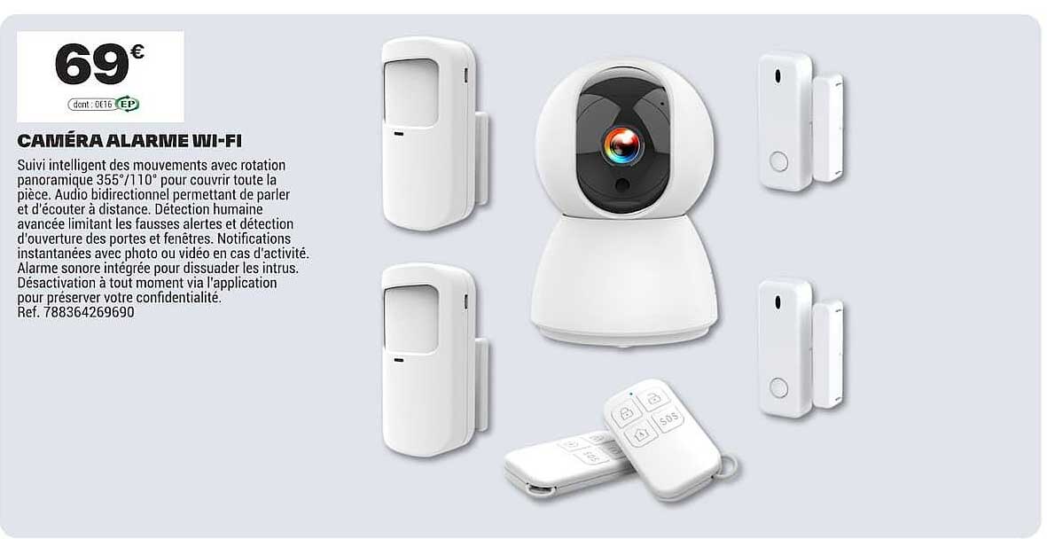 CAMÉRA ALARME WI-FI