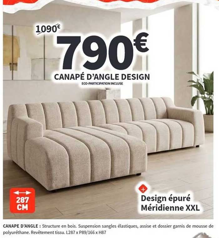 CANAPÉ D'ANGLE DESIGN