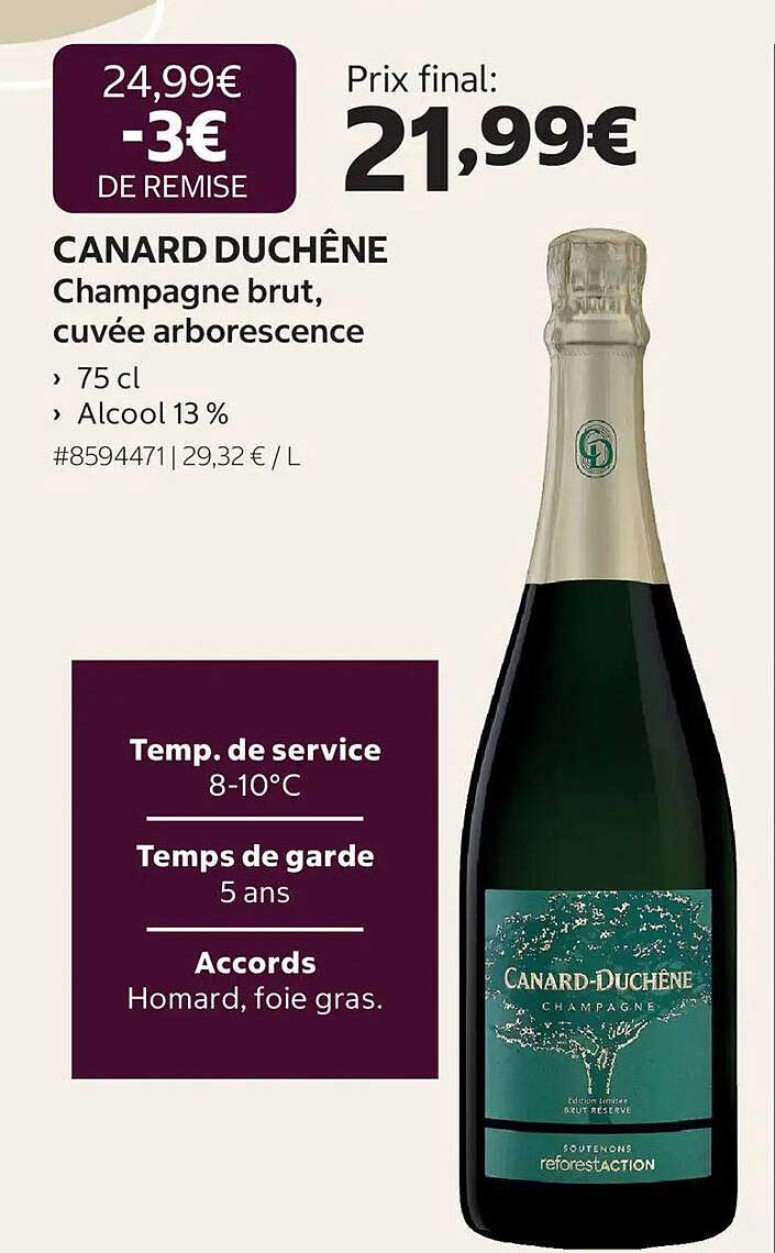 CANARD DUCHÊNE Champagne brut, cuvée arborescence