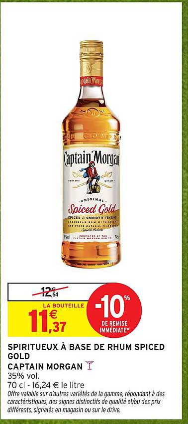 CAPTAIN MORGAN SPICED GOLD