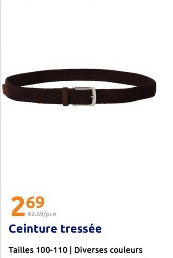 Ceinture tressée
