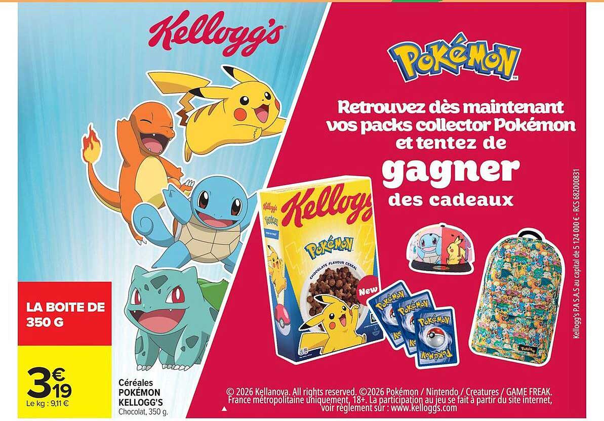 Céréales POKEMON KELLOGG'S