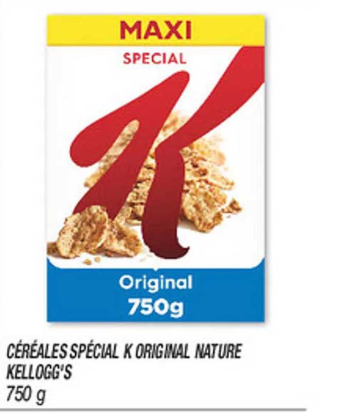 CÉRÉALES SPECIAL K ORIGINAL NATURE KELLOGG'S 750 g