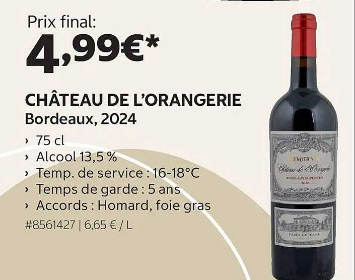 CHÂTEAU DE L’ORANGERIE Bordeaux, 2024