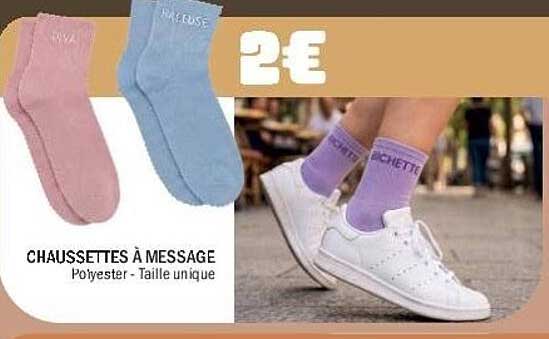 CHAUSSETTES À MESSAGE