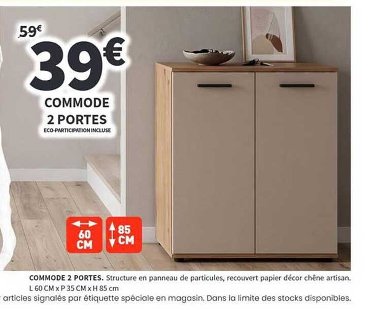 COMMODE 2 PORTES