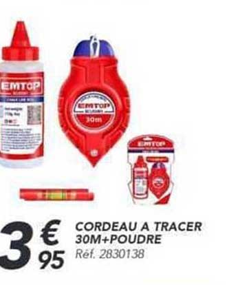 CORDEAU A TRACER 30M+POUDRE