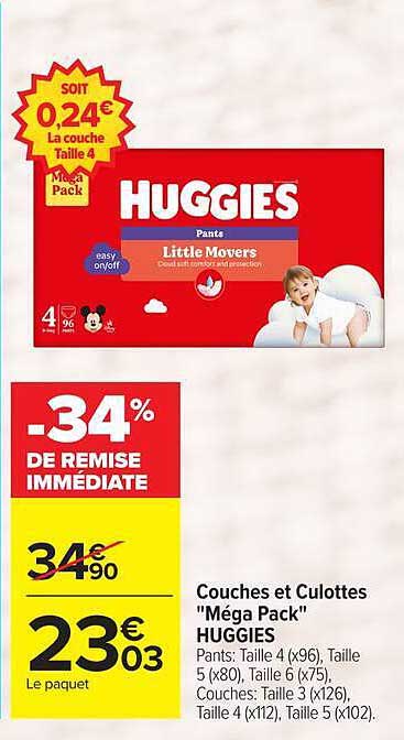 Couches et Culottes "Méga Pack" HUGGIES