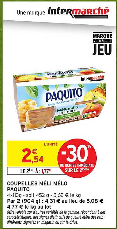 COUPELLES MÉLI MÉLO PAQUITO