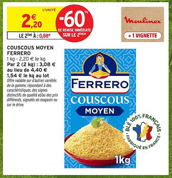 COUSCOUS MOYEN FERRERO